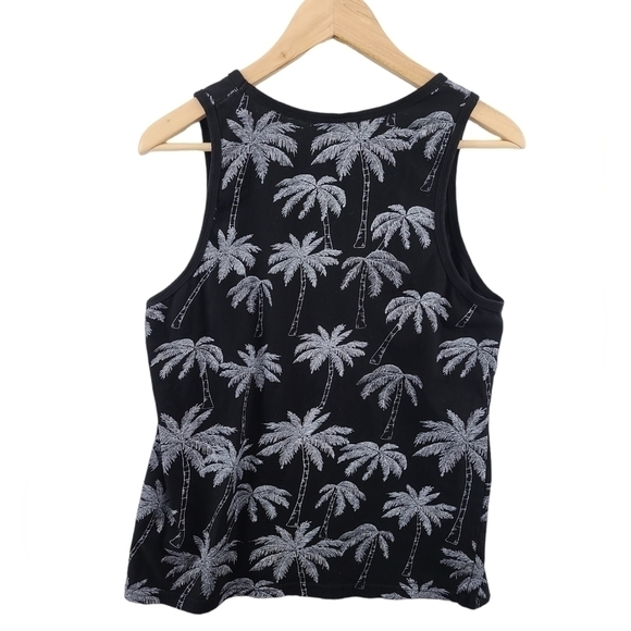 Urban Heritage Tank Top Muscle Tee Men's Black Shirt Medium Palm Tree Beach Wear - Picture 4 of 4